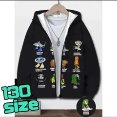 子供服 パーカー イタリアンブレインロット トレーナー プリント キーホルダー付