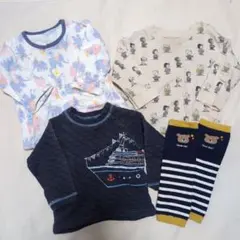 Combimini　パジャマ、トレーナー　ユニクロ　スヌーピー、レッグウォーマー