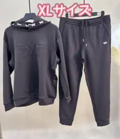 PXG ゴルフ フード付きスウェットセット XLサイズ ブラック 裏起毛