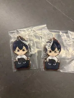 ハイキュー　ラバーキーホルダー　影山飛雄　でふぉラバ！