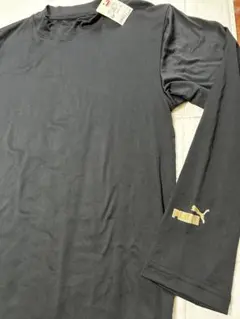 新品170cm☆puma ブラック 長袖 タートルシャツ ②-1