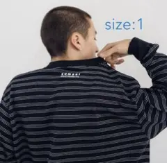 SUMARI HEMCODE BORDER LONG SLEEVE T