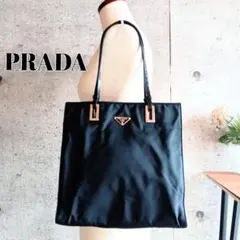 良品 プラダ ナイロン トート ハンド ショルダーバッグ 鞄 レディース メンズ