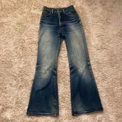 【古着感◎】ユーズド ダメージデニム Wrangler フレアデニム