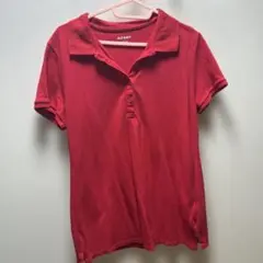 赤 ポロシャツ シンプル 古着