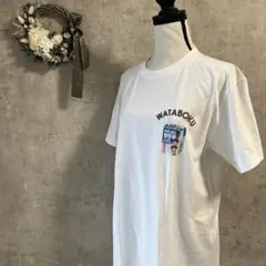 【わたぼく牛乳】 プリントTシャツ 白 半袖　M ご当地キャラ　綿　ユニセックス