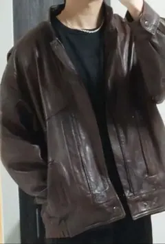 ヴィンテージ レザーブルゾン/ジャケット