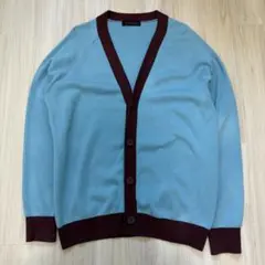 CABaN キャバン コットンカシミヤ バイカラーVネックカーディガン