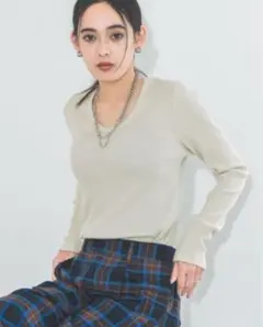 jeanasis/ラメスムーステレコLST /アイボリー