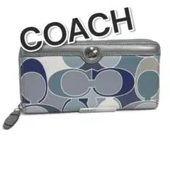 E*I様 70229 COACH シグネチャー柄　ラウンドファスナー長財布　Bラ