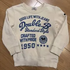 ミキハウス　Double.B クリーム色 トレーナー 110cm