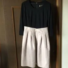 最終価格❤️黒・ベージュ 長袖ワンピース プリーツ【ワンピースのみの販売です】