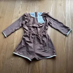 green label relaxing＊フリル付き長袖水着 110cm