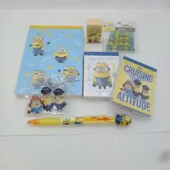 minions ミニオンズ セット♪メモ・シャープペン・鉛筆キャップ・消しゴム