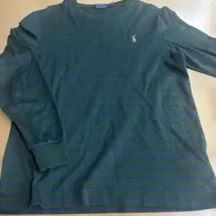 Polo Ralph Lauren 長袖カットソー グリーン/ブルーストライプ