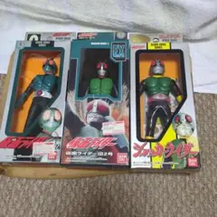 バンダイ ライダーヒーローシリーズ 仮面ライダー ソフビ 3体セットのサムネイル