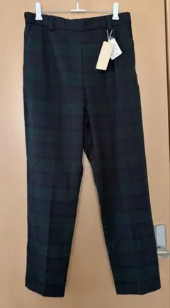 タグ付き新品studio CLIP ストレッチパンツ　チェック　スラックス