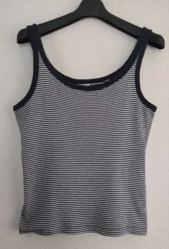 ユニクロ　レディースボーダー柄タンクトップ Lサイズ