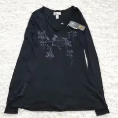 【タグ付未使用】エドハーディ Y2K 平成ギャル　長袖カットソー　ブラック