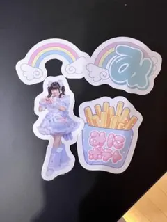 iLiFE! 虹羽みに 生誕グッズ ステッカー 4個セット