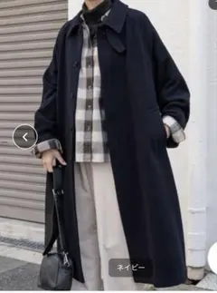 アーバンリサーチドアーズ バルマカンコート ネイビー