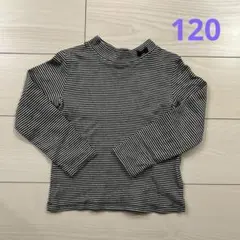 a.v.v リボン長袖カットソー サイズ《120》黒白ボーダー