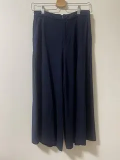 MYSELF ABAHOUSE ワイドパンツ ガウチョ ネイビー M 日本製