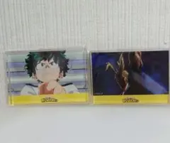 轟焦凍 緑谷出久 ヒロアカ 場面写アクリルブロック むにゅぐるみパティオ