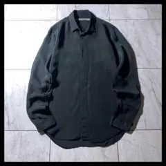 美品 ジョンローレンスサリバン オンブレ チェックシャツ ブラック