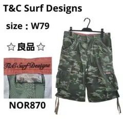 T&C Surf Designs Hawaii 迷彩カーゴショートパンツ L