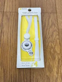 スマホストラップ　カラビナ ネックストラップ ホワイト ハンドリンカーputto