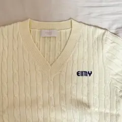 eimy サマーニット　イエロー