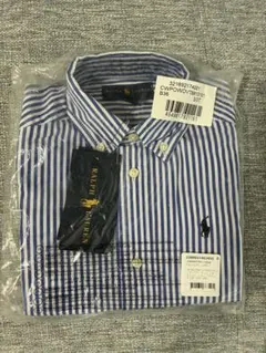 【新品タグ付】Ralph Lauren ボタンダウン長袖シャツ ストライプ