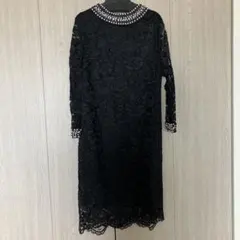 ブラックレースフォーマルワンピース