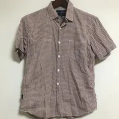 R. NEWBOLD 半袖 シャツ チェック柄 コットン１００％