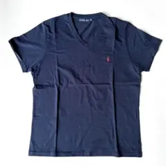 Ralph Lauren✩ラルフローレン VネックTシャツ 5f ネイビーのサムネイル