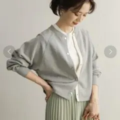 アーバンリサーチドアーズ コットンスウェットラグランショートカーディガン