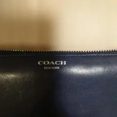 コーチCOACH長財布 ネイビー