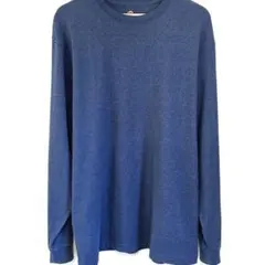 カーハート ロンT シャツ 紺 ネイビー ロゴ Tシャツ 長袖 ロングスリーブ