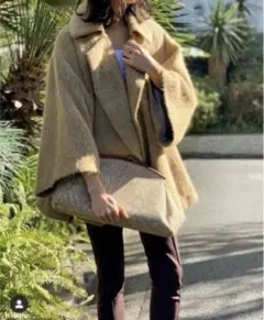Cabana カバナ Cate ウール×アルパカ カシュクールジャケット コート