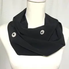 【正絹】着物リメイク 家紋入りねじりスヌード（ネックウォーマー）［N004］