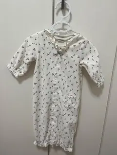 さくらんぼロンパース Fサイズ 綿100% プティマイン