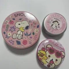 スヌーピー 、コリラックマ の空き缶セット 3個