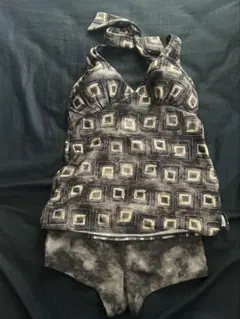 幾何学模様 セパレート水着