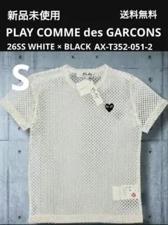 PLAY COMME des GARÇONS メッシュ Tシャツ ホワイト M - メルカリ