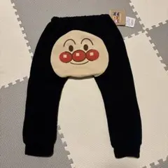 アンパンマン ズボン 95cm ブラック 裏起毛
