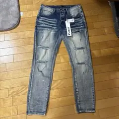 新品未使用　purple brand 32 ダメージスリムフィットデニム