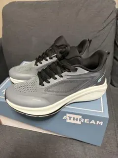 ATHREAM スニーカー グレー ブラック 25.0のサムネイル