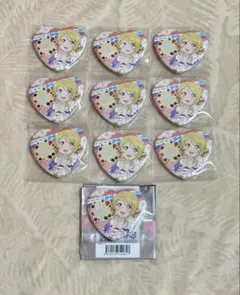 ラブライブ！ THEキャラ Cafeparty 矢澤にこ ハート 缶バッジ 9点
