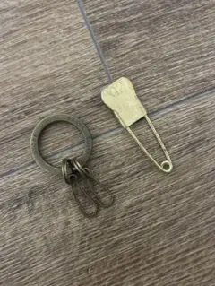 真鍮 キーリング ヴィンテージ キーホルダー ランドリークリップ